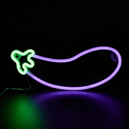 Eggplant Neon Sign