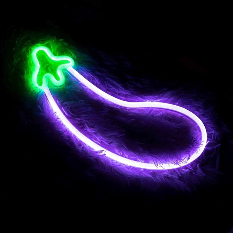 Eggplant Neon Sign