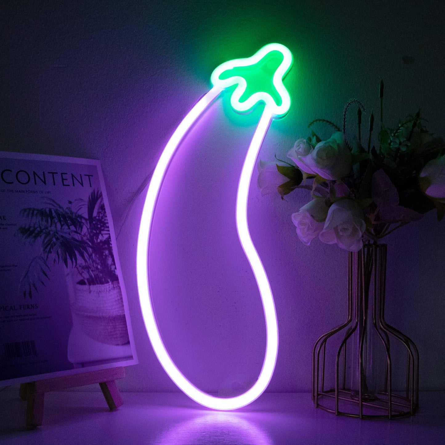 Eggplant Neon Sign