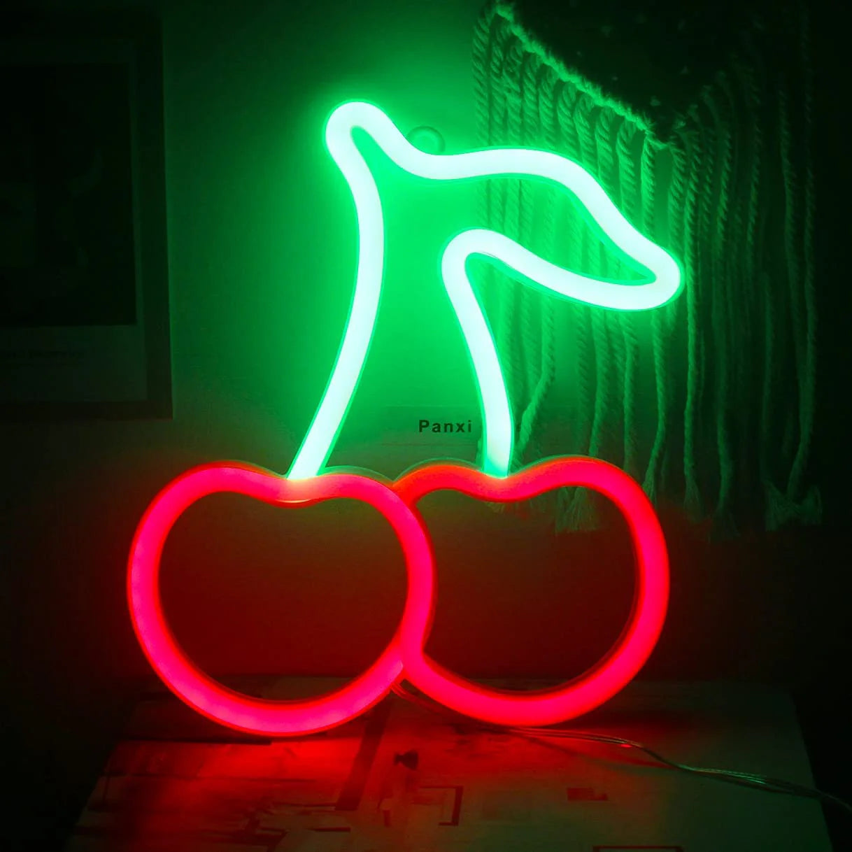 Cherry Neon Hanging Sign