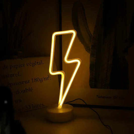 Lightning Neon Lamp