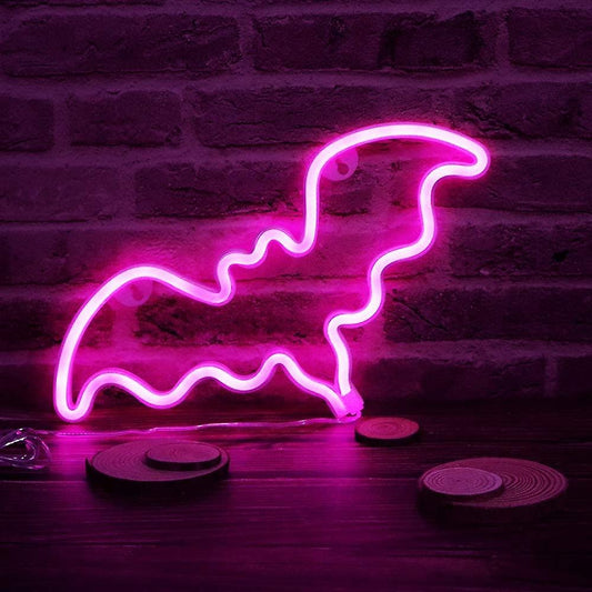 Bat Neon Hanging Sign